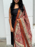 Dharvi Maroon With Kalamkari dupatta