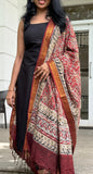 Dharvi Maroon With Kalamkari dupatta