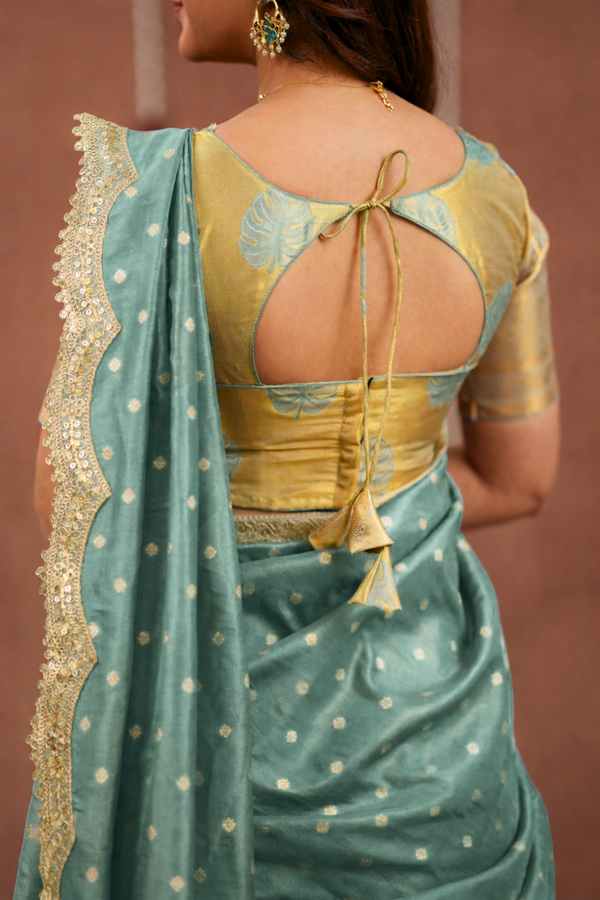 Mandana Teal Halfsaree ( Set of 3 )