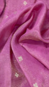Malini Pink with White Organza Dupatta