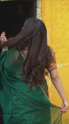 Smriti Green Brocade Kurti Set