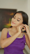 Vihana Purple Flared Kurta Set