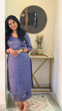 Paavai Violet Kurti Set