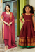 Riddhi Maroon Kurti with Frock Mom and Me
