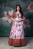Pink Paithini Banaras silk Dress( FW )