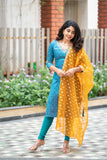 Shop silk kurti with organza dupatta online. Buy women ethnic kurta sets and festive wear kurtis from top Indian brands.