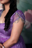 Lilac Organza Anarkali Dress