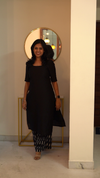 Daisy Black Kurti Set