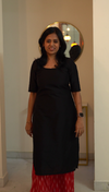 Daisy Black and Red Kurti Set