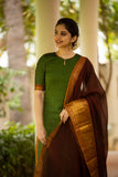 Thenmozhi Green - Unstitched Suit