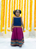 Amudha Pink and navy blue - Mini