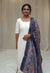 GRG - Kaavya White (Sleeveless Kurti only) - M only