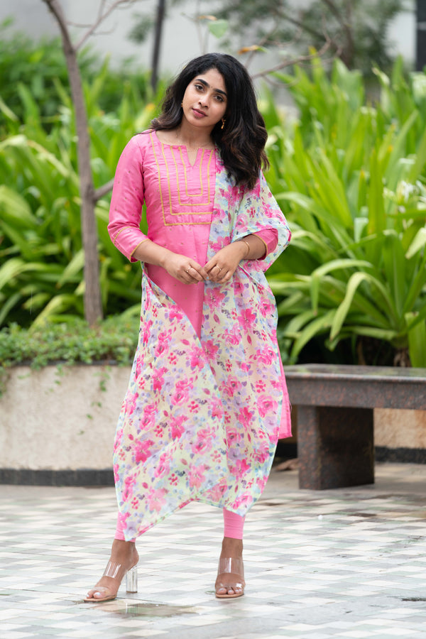 GRG - Niharika pink kurthi (Kurti only) - XS only