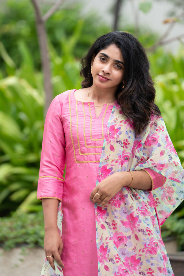 GRG - Niharika pink kurthi (Kurti only) - XS only