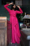 Breeze Pink Bandini Flair Dress freeshipping - ekantastudio