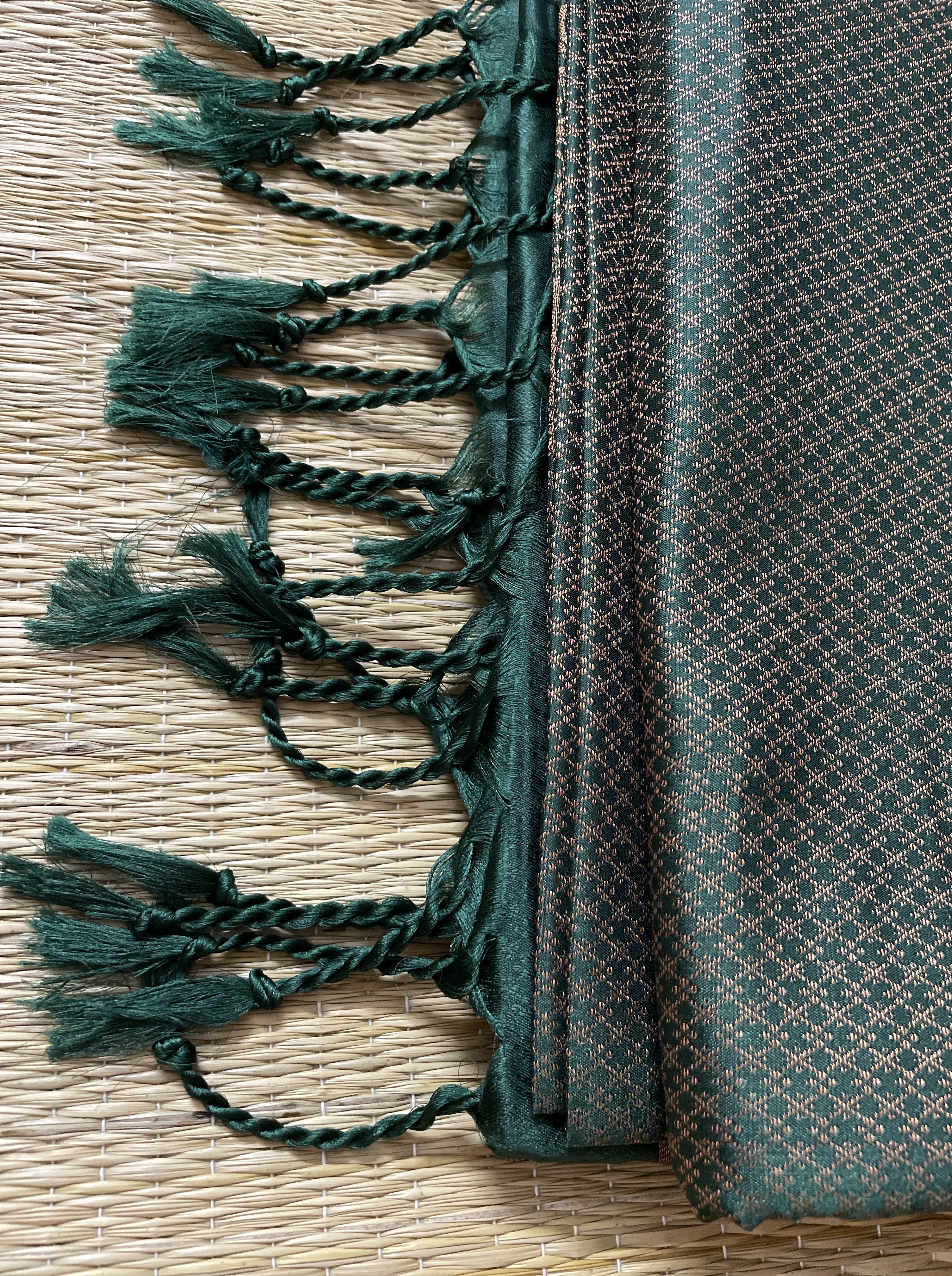 Nila /07/ Dark Green Soft silk saree
