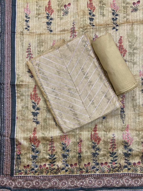 Chanderi Suit #yellow