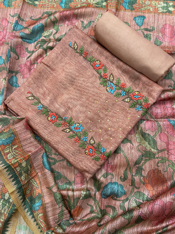Chanderi Suit #Peach