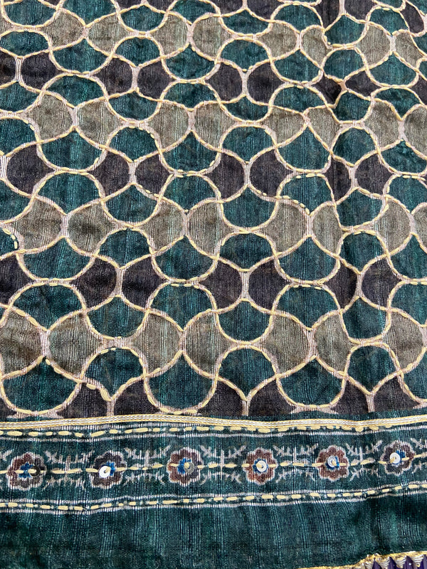 Chanderi Suit #darkgreen